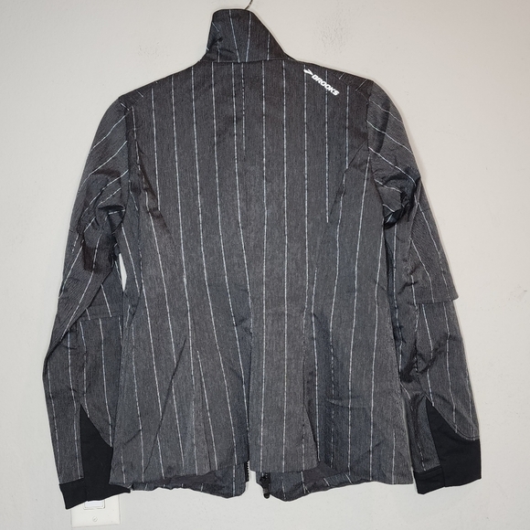 Brooks PureProject Shelter Womens Jacket Grey Herringbone. small. Reflective - Picture 7 of 16